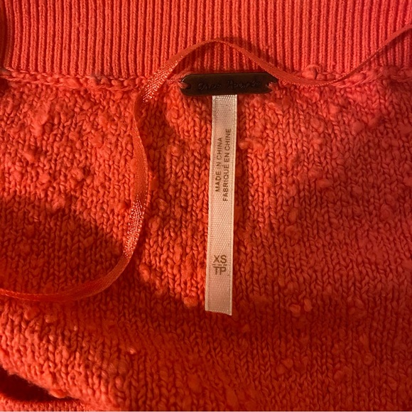 Free People Small Coral Found My Friend Pullover Sweater - Picture 7 of 13